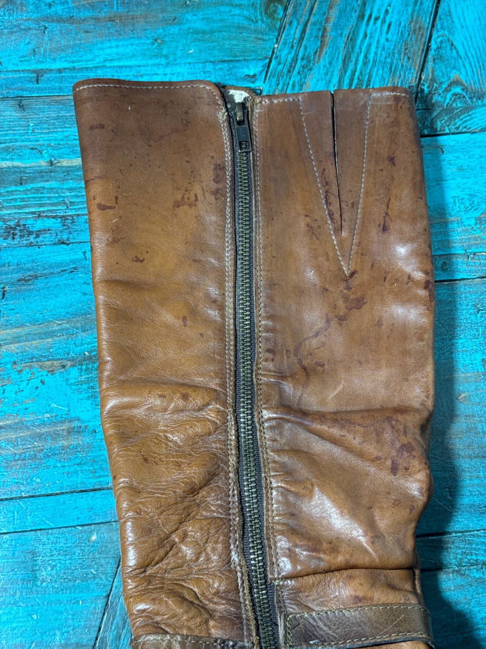 Freebird by Steven | Jules Buckle Leather Boots Size 8 Distressed - Picture 4 of 16